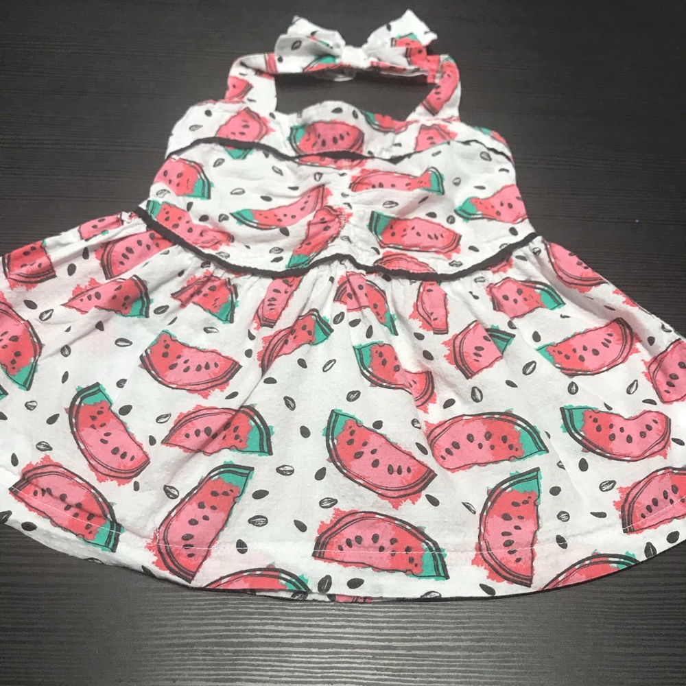 Rosie Pope Watermelon Dress with Bloomers 12M